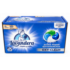 Капсулы для стирки La Antigua Lavandera OXY-CLEAN 4 в 1, 24 шт